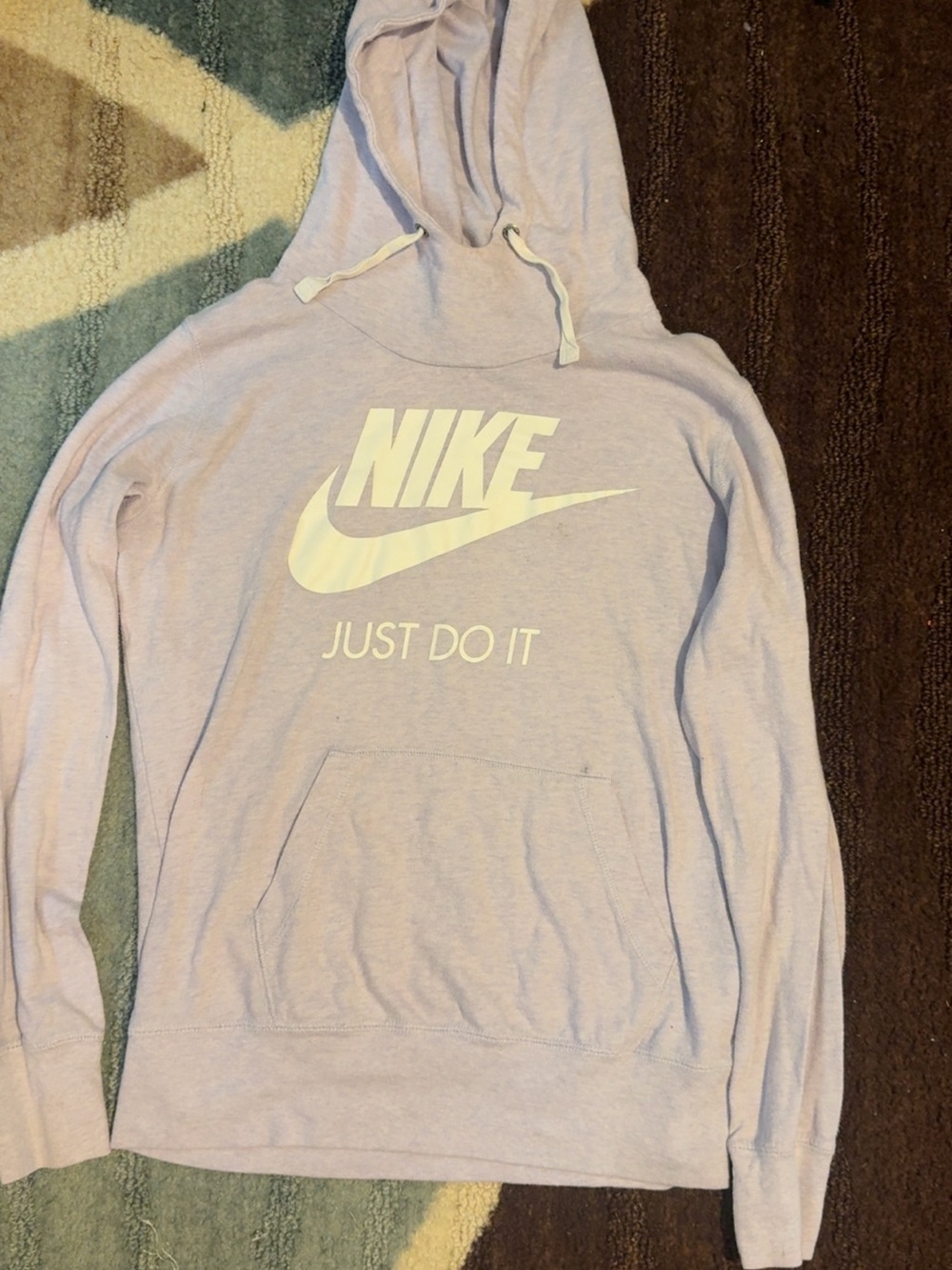 Nike Light Lavender Hoodie with White Logo